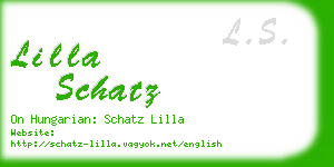 lilla schatz business card